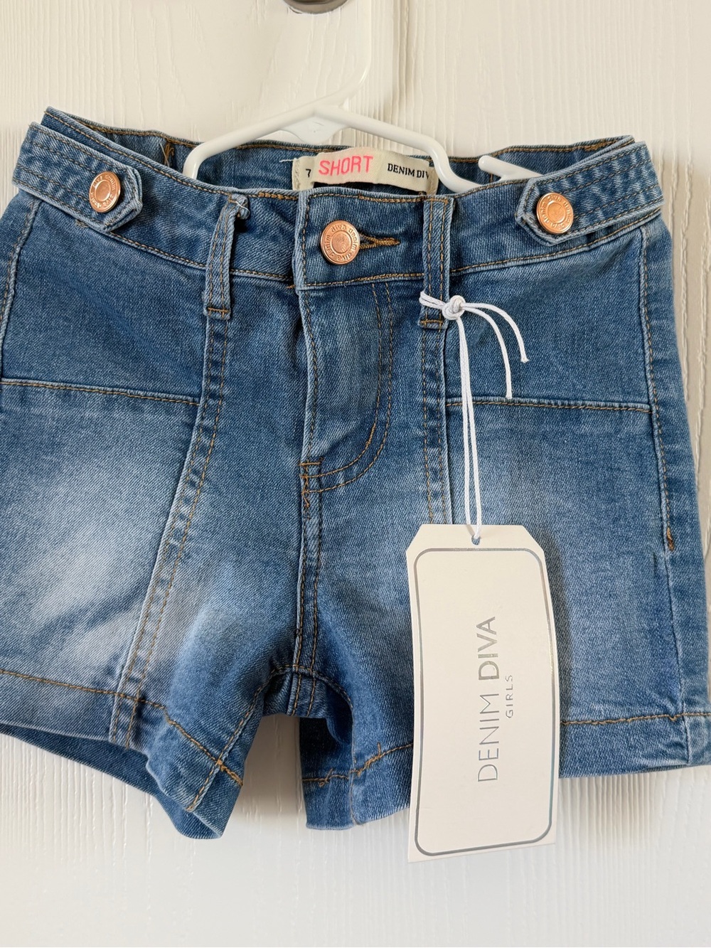Girls Blue Denim Shorts - Kids Bottoms